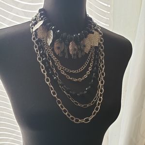 Leaves chocker necklace